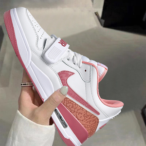 耐克aj312粉色女鞋aj1低帮篮球鞋樱花粉情侣款球鞋男