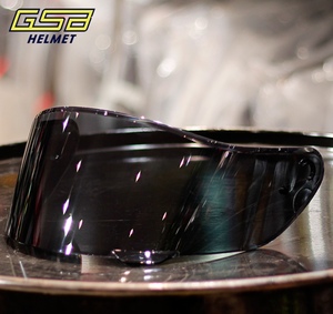 GSB360D 360F头盔镜片原厂正品G350高清高透全盔风镜幻彩茶黑镜面