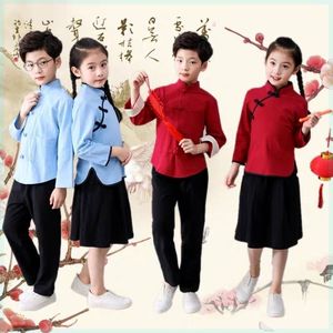 儿童民国服装国学服小学大童中小学中童元旦合唱朗诵演出中国风