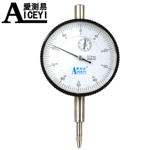10mm指针百分表机械表盘式垂直量表深度高度宝石轴承厚度指示表