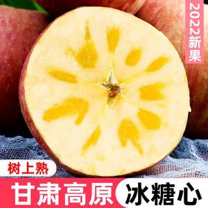 正宗甘肃高原冰糖心苹果10斤新鲜水果当季庆阳红富士丑苹果整箱5