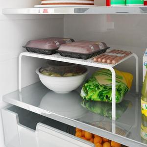 厨房冰箱冰柜置物架橱柜内部台面隔层分层隔板放锅碗盘菜收纳神器