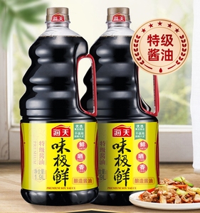 海天味极鲜酱油特级1.9L*1桶装生抽酿造凉拌炒菜蘸料厨房调味品