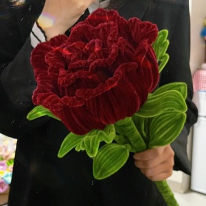 520情人节送女朋友闺蜜礼物超大巨型玫瑰扭扭棒手工diy材料包成品