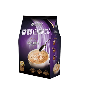 后谷奶香速溶三合一白咖啡600g袋装经典马来西亚风味原味小粒咖啡