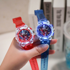 奥特曼发光手表卡通动漫塑胶儿童手表夜光小学生男女LED时尚手表