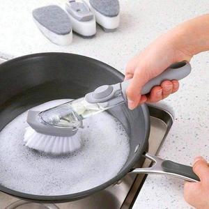 厨房专用洗锅刷液压锅刷器刷锅洗碗长柄油刷子刷碗不粘锅不沾油刷