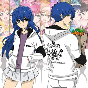 love live aqours动漫周边长袖卫衣加绒加厚外套二次元秋冬季衣服