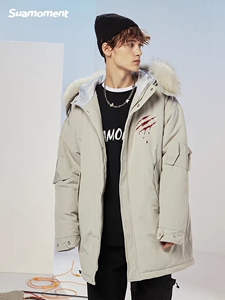 suamoment血爪抓痕小书包棉衣冬季加厚防寒棉袄国潮牌情侣款外套