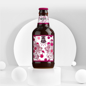 【SNOW】雪花啤酒黑狮樱桃绯330ml瓶装樱桃接骨木风味果啤6瓶整箱