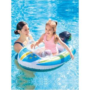 幼儿水上玩具儿童游泳圈宠物小船新款浮排气垫充气游泳池海洋球池