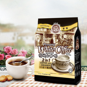 马来西亚进口咖啡树COFFEETREE槟城原味二合一速溶白咖啡15条袋装