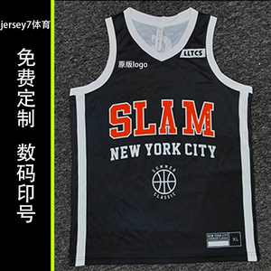 SLAM联赛新款弗拉格美高球衣美式篮球服数码印定制队服DIY印字印