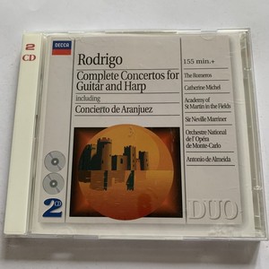 DECCA古典 罗德里戈吉他和竖琴协奏曲 绅士幻想曲 马里纳 德版2CD