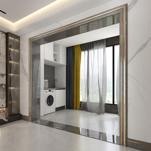 黑金花大理石窗台线条背景墙线条框天然石材门套窗口门口垭口套线