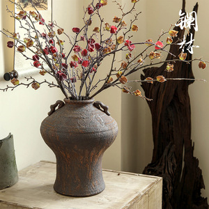 景德镇手工粗陶陶罐坛子做旧仿古出土可种花花器花瓶花盆民宿复古