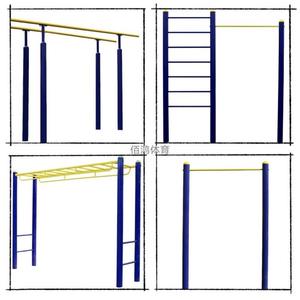 户外单双杠部队军训学校比赛体能训练健身器材天梯引体向上可调节