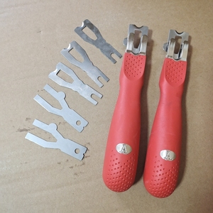 焊线铲平器PVC塑胶地板施工工具铲刀焊线修平刀红把铲平刀 刀片