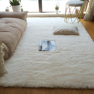 现代客厅长方形长毛家用茶几地毯休闲阳台卧室床边飘窗毯定制定做