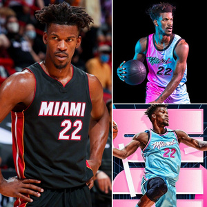 热火球队3号韦德球衣22巴特勒南海岸复古城市版套装背心队服定制