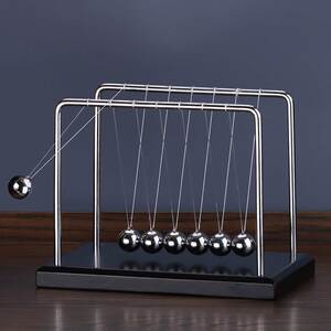 7球不锈钢支架牛顿摆球永动仪学生科学礼品创意摆件儿童益智玩具