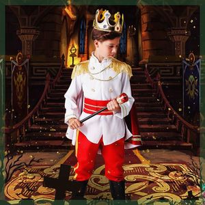 网红款万圣节服装男童海盗国王角色扮演王子衣服表演服套装儿童王