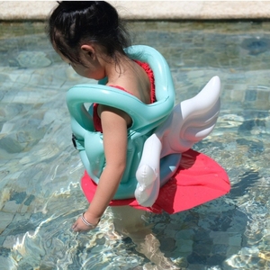 1-6岁儿童充气泳衣大浮力救生衣穿戴式游泳圈2-8初学者防溺水背心
