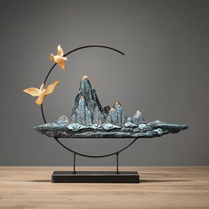 客厅摆件高端大气上档次家庭电视背景墙两边的饰品家里摆设装饰品