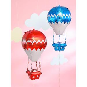 4D户外热气球风筝线飞空铝箔飘空气球婚庆饰品卡通儿童充气玩具