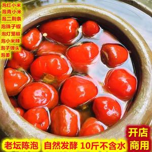 贵州泡椒泡姜珠子椒野山椒红小米辣淹菜1斤9-10斤泡菜餐饮商用