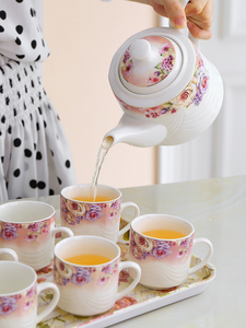 北欧式陶瓷茶杯水杯家用套装客厅杯子水具耐热茶壶冷水壶茶具套装