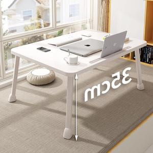 IKEA宜家加高加大号床上小桌子飘窗电脑桌折叠桌上铺家用懒人书桌