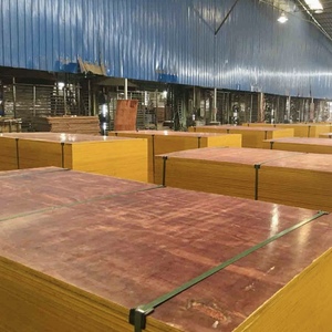 吉林工程工地用木工层板多层板建筑模板大小红色覆膜板胶合板广西