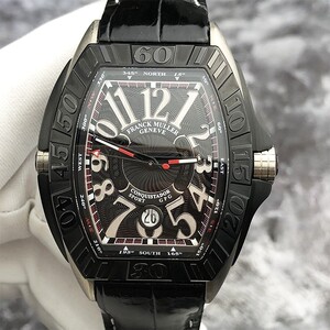 二手正品法兰克穆勒男表8900 sc日期显示钛金属酒桶自动机械手表