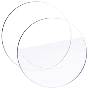 亚克力板圆片透明圆形有机玻璃板塑料圆盘挂钟玻璃面配件定制加工