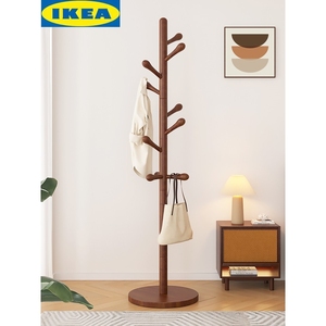 IKEA宜家实木衣架落地衣帽架卧室家用挂衣架简易立式榉木挂衣杆室