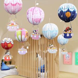 六一儿童节教室布置61热气球纸灯笼吊饰幼儿园气氛装饰品场景挂件
