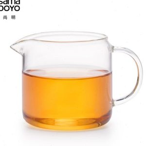 尚明玻璃公道杯加厚茶漏分茶器带把手茶海杯功夫茶具耐热公杯家用