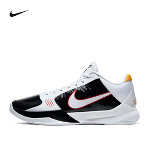 Nike耐克Kobe 5 ZK科比5代黑白太极低帮实战男子篮球鞋CD4991-101