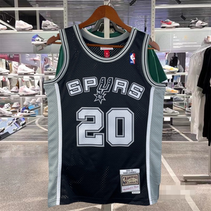 美版 马刺队21号邓肯 20号吉诺比利9号帕克10号罗德曼球衣热压sw