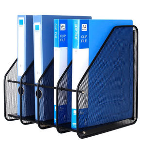 优必利四列铁网文件栏/文件筐/资料文件架/文件篮/文件座/文件框