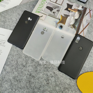 适用小米mix2s手机壳新款高级感半透明全包边框微磨砂硅胶软壳Xiaomimix3保护套简约超薄创意男女士纯色黑白