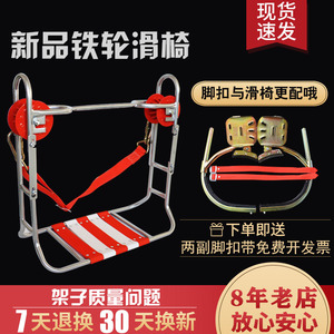 新型通信挂光缆滑车检修电力光纤滑轮放线移动钢绞线挂线吊椅电缆