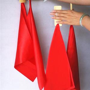 方巾红绸专业竹节板 快板竹板 (一副4片) 舞蹈指板成人 儿童快板