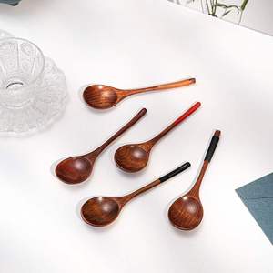 日式楠木情侣木头勺子饭勺汤勺咖啡勺原木汤匙调羹小木勺木质餐具