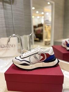 代购Valentino华伦天奴男女鞋2024新款低帮拼色防滑运动跑鞋