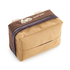 车内抽纸盒车载纸巾盒抽创意可爱天窗挂式固定帆布布艺卫生纸巾盒