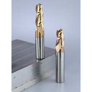 3刃锥度刀10柄单边7度4度5度钢用雕刻合金螺旋倒角立铣刀铝用定制