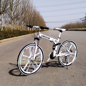 路虎架型山地自行车便携式双碟刹双减震折叠变速车男女式成人单车