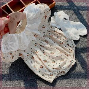 巴拉巴柆夏季婴儿衣服网红连体衣女宝宝薄款哈衣新款公主风ins洋